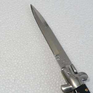 Vintage folding knife stiletto 440 Stainless Italy image 2