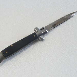 Vintage folding knife stiletto 440 Stainless Italy image 4