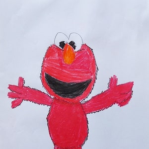 Elmo reaching out for a hug