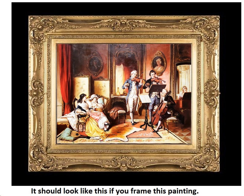 #2 36x48-100/% Hand Painted Oil Painting on Canvas Classic Music Concert