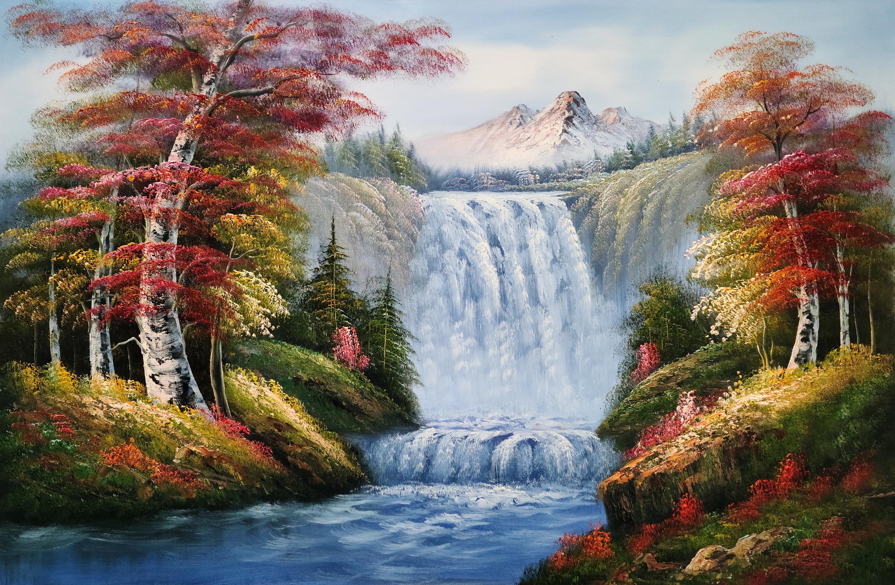 Waterfall Landscape, #5J-TW2, 24