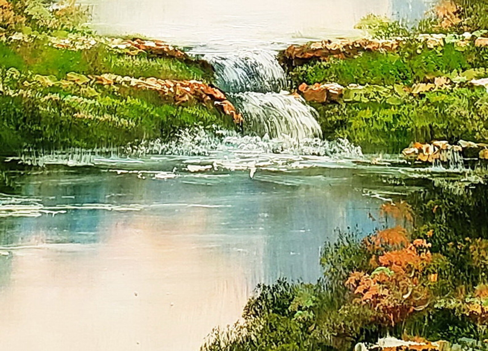 Mountain Landscape -#2, 36x48 - 100% Hand Painted Oil Painting on ...