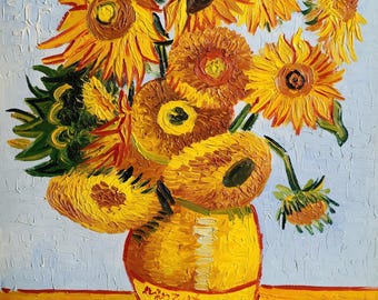 Sunflower #5G-TG3, 24x36, 100%hand Painted Oil Painting on Canvas