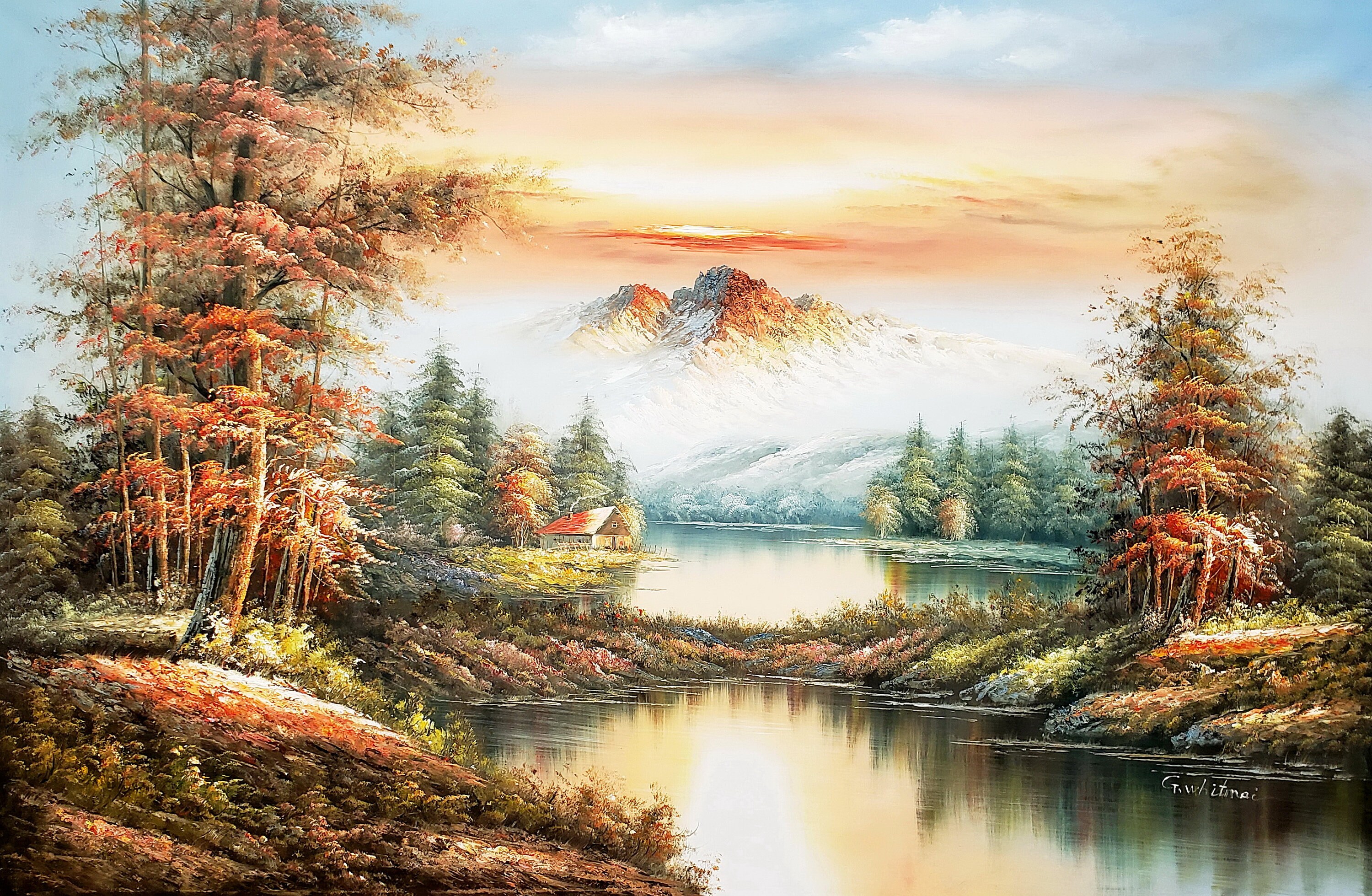 油絵絵画　art design artist m.t Heavenly Hood Art | Michael Mckee Gallery Inc.