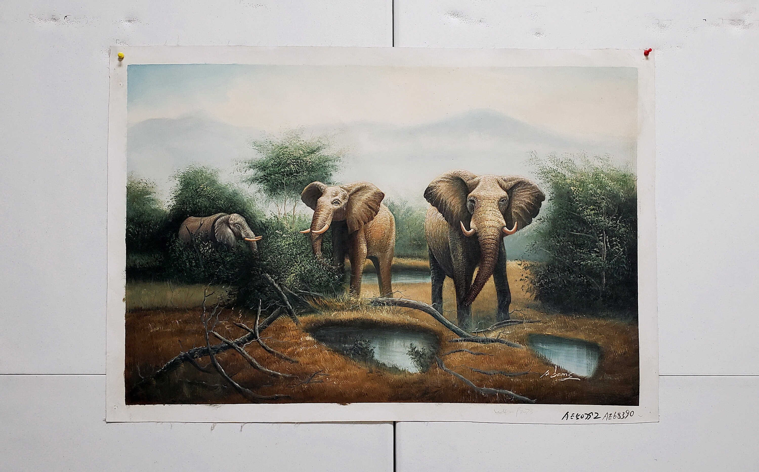 絵画  ｜手描き｜油絵 ｜オリジナル ｜象 ｜ELEPHANT 絵画 ｜手描き｜油絵 ｜オリジナル ｜象 ｜ELEPHANT