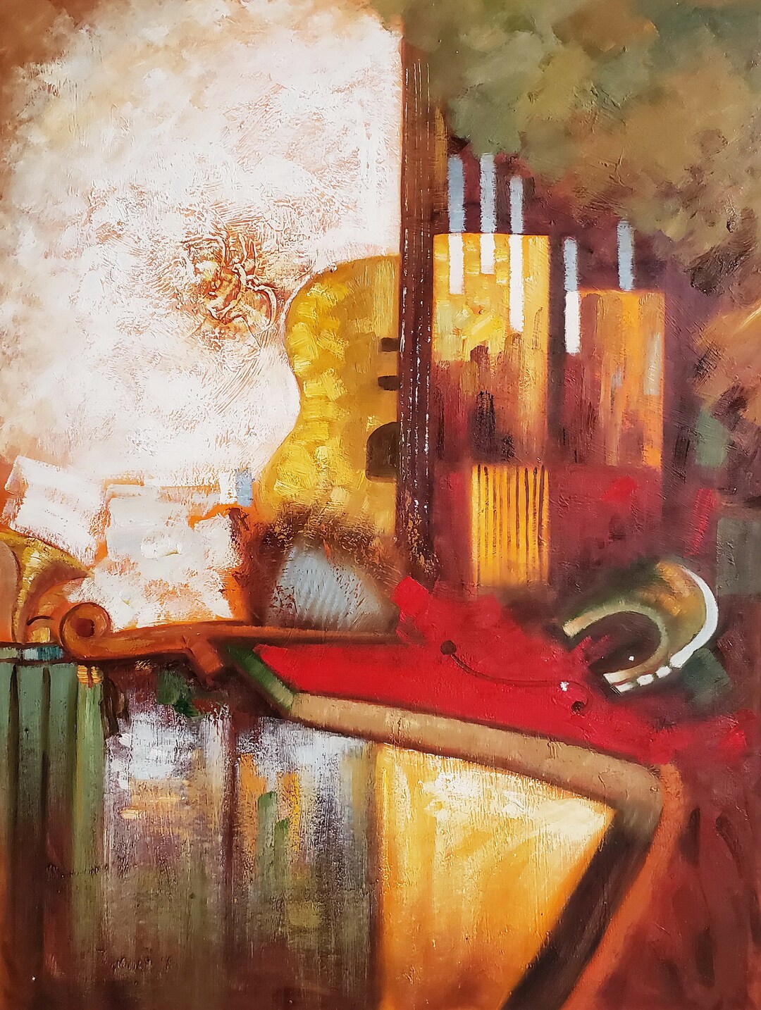 Music Abstract - 48x36 - 100% Hand Painted Oil Painting on Canvas