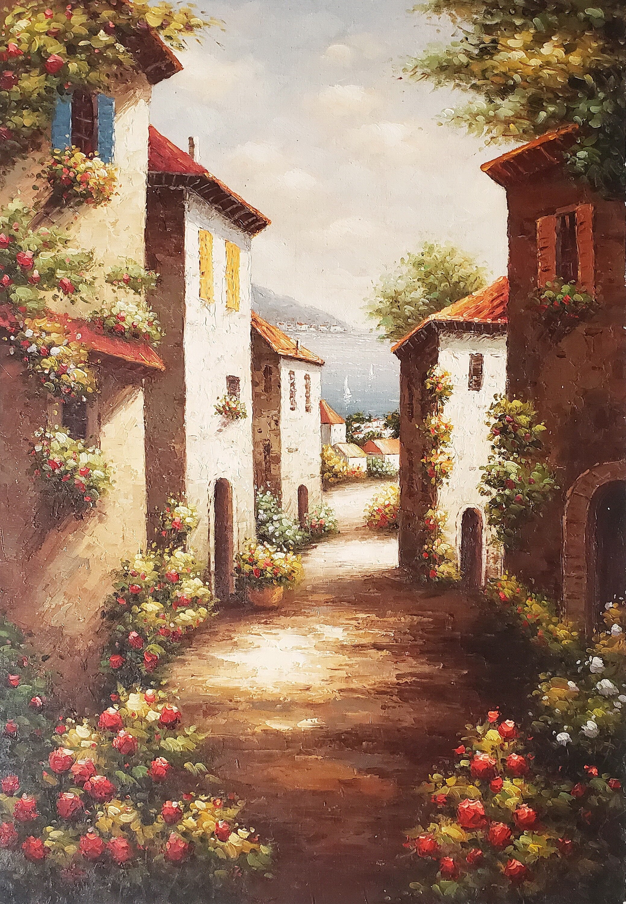 Daniel NG 油絵 (River Village Tuscany) il_1080xN.4200484070_7dao.jpg