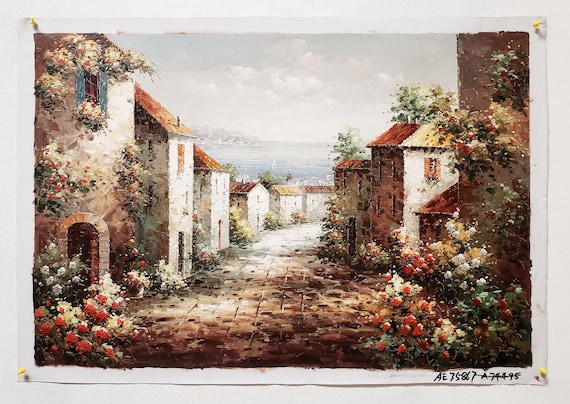 Daniel NG 油絵 (River Village Tuscany) Tuscan Villa - Limited Edition