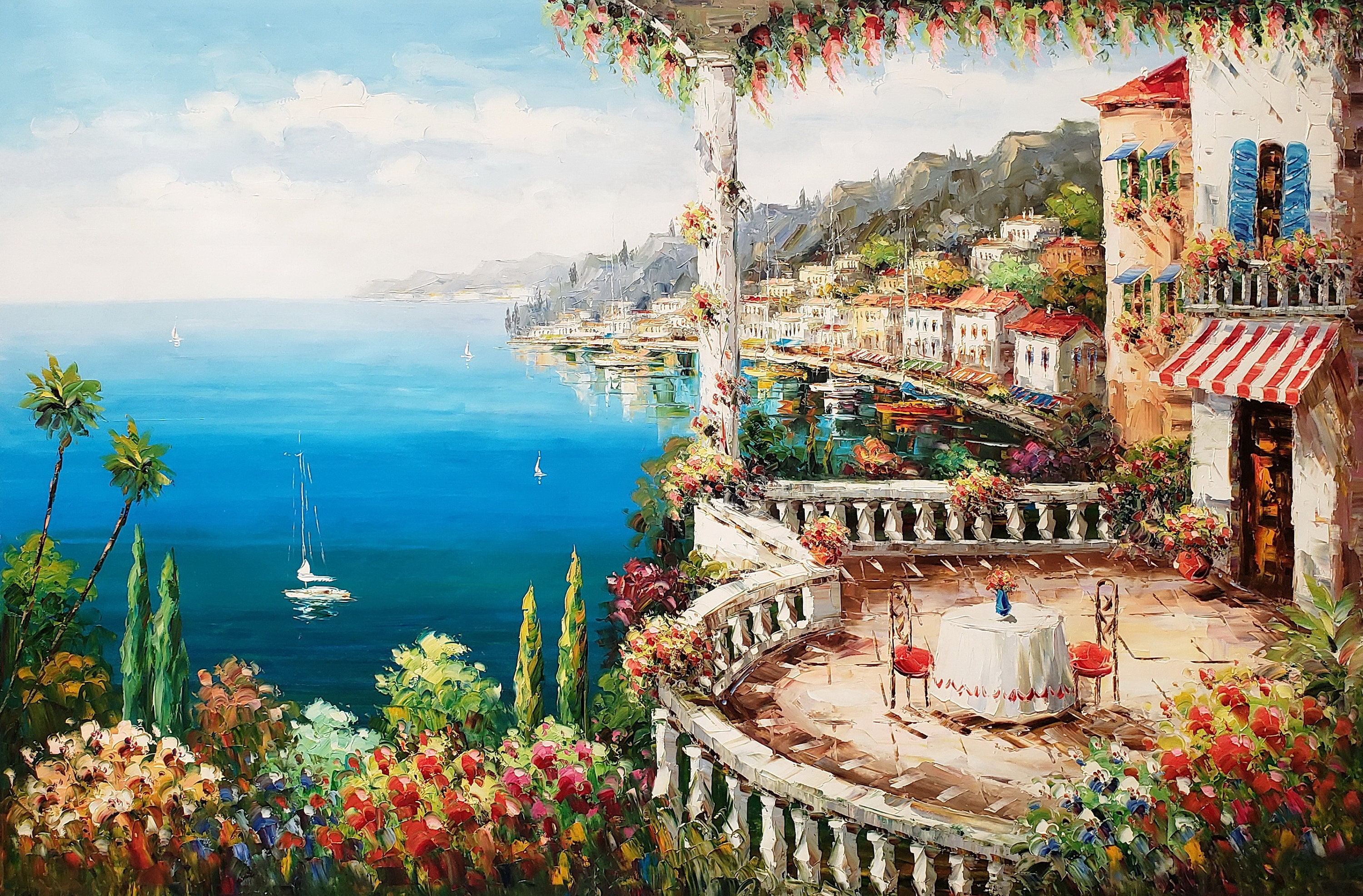 イギリスの田舎街 F10 風景画 油彩画 oil painting art イギリスの田舎街 F10 風景画 油彩画 oil painting art イギリス