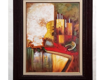 アート・デザイン・音楽 Painting acrylic on canvas A4 アート・デザイン・音楽 Painting acrylic on canvas A4 アート