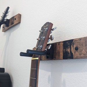 Whiskey Barrel Stave Guitar Wall Mount - Guitar Hanger