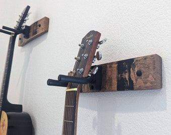 Whiskey Barrel Stave Guitar Wall Mount - Guitar Hanger