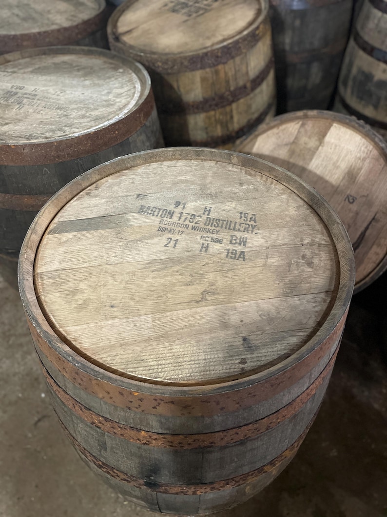 Bourbon Barrel Head, Whiskey Barrel Lid, 20" Round, Whiskey Barrel Parts For DIY Barton 1792