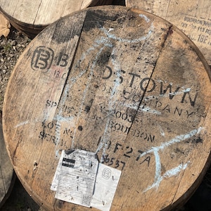 Bourbon Barrel Head, Whiskey Barrel Lid, 20" Round, Whiskey Barrel Parts For DIY Bardstown