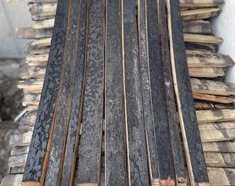 Charred Whiskey Barrel Staves | Bourbon Barrel Wood for Crafts & Decor