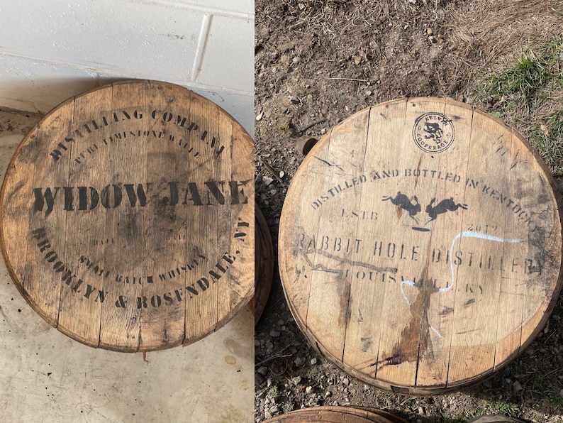 Bourbon Barrel Head, Whiskey Barrel Lid, 20" Round, Whiskey Barrel Parts For DIY Bild 8