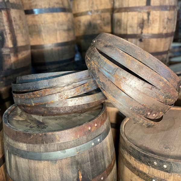 Whiskey Barrel Metal Hoops (Multi-Packs) / Barrel Bands / Barrel Rings from Kentucky Bourbon Barrel