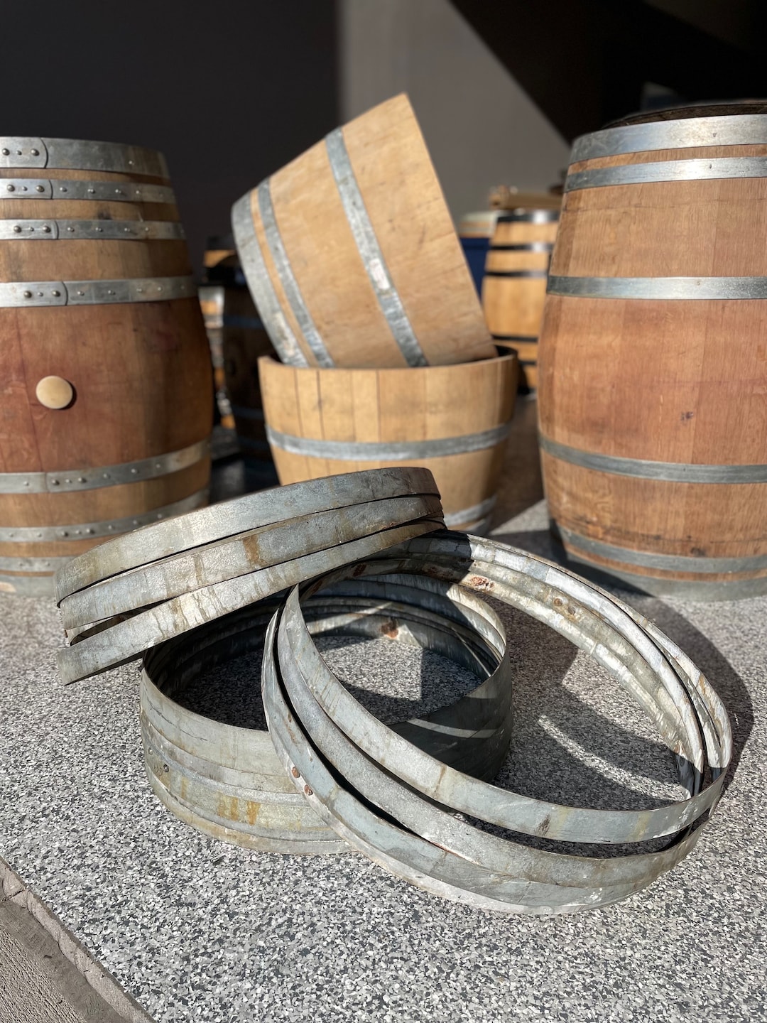 Wine Barrel Metal Bands multipacks / Barrel Hoops / Barrel Rings From
