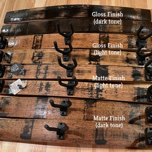 Four styles to choose from! The picture above shows two of each, but all barrel staves are unique in their own way.