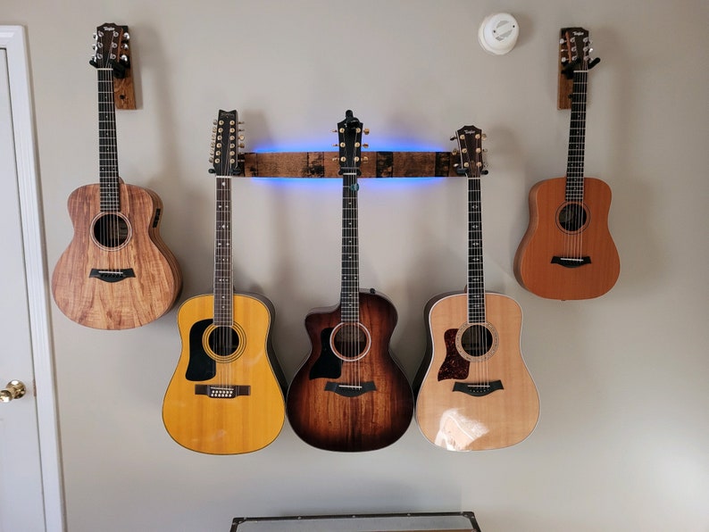 multiple guitar hanger, guitar rack, three guitar hanger mount