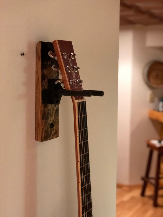 Whiskey Barrel Stave Guitar Wall Mount Hanger