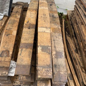 Charred Whiskey Barrel Staves | Bourbon Barrel Wood for Crafts & Decor image 3