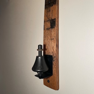 Whiskey Barrel Stave Clarinet Wall Mount - Clarinet Hanger | Oboe Stand | Oboe Hanger