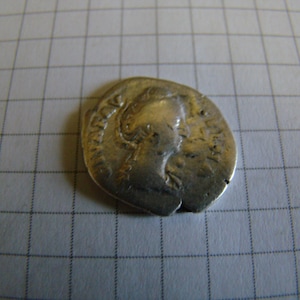 Denarius Faustina wife of Emperor Antoninus Pius death coinage