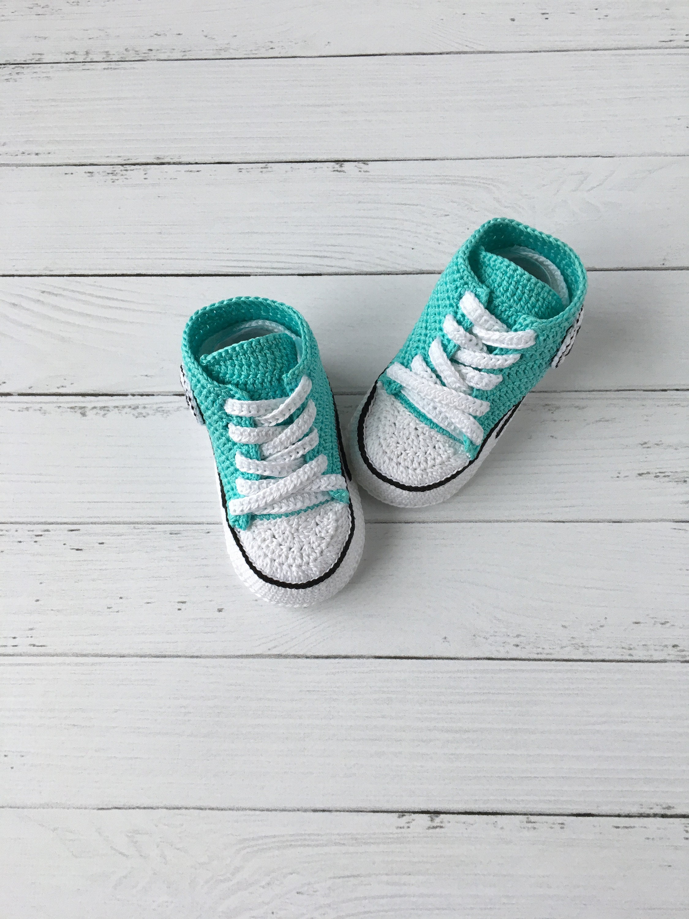 Crochet Converse All star baby booties Crochet Converse Etsy