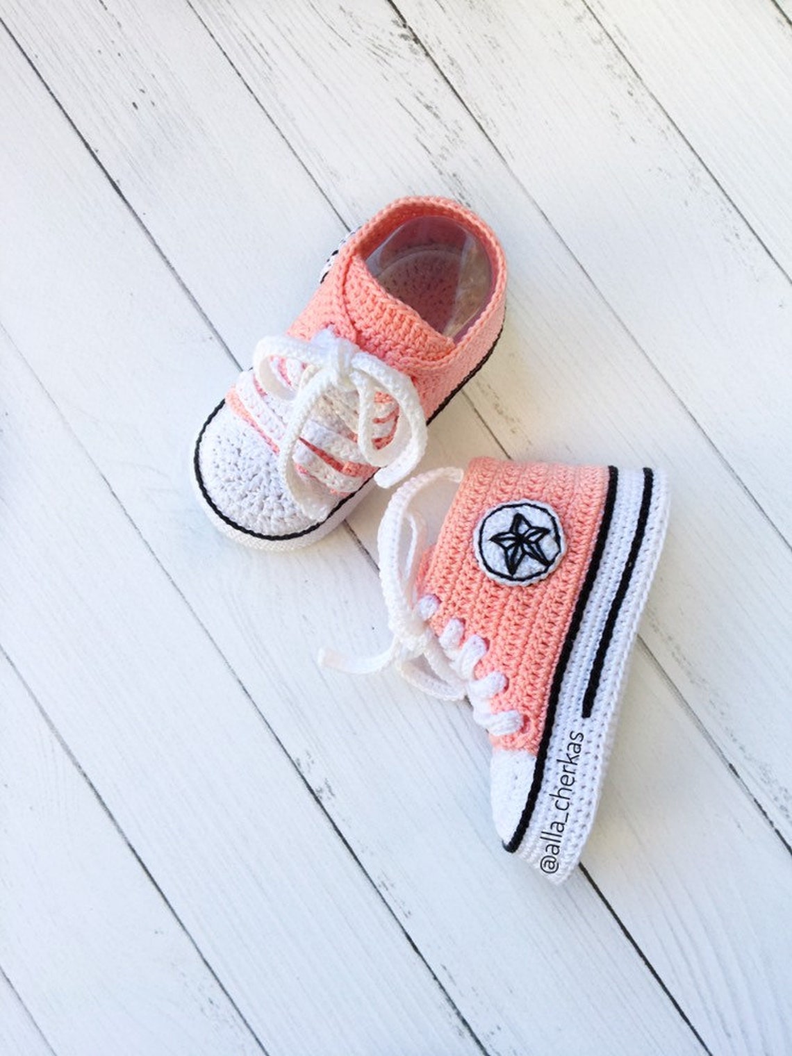 Crochet Converse All star baby booties Crochet Converse Etsy