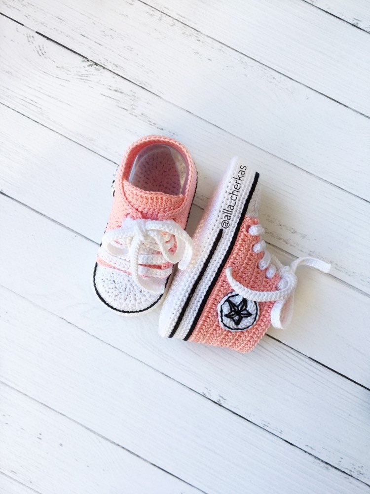 Crochet Converse All star baby booties Crochet Converse Etsy