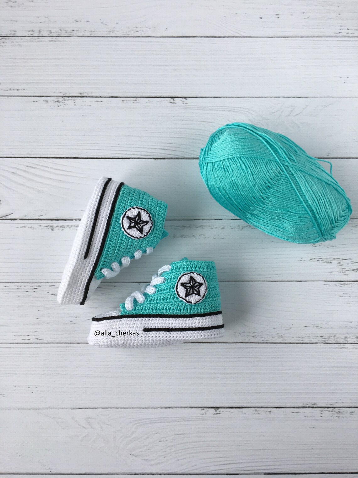 Crochet Converse All Star Baby Booties Crochet Converse Etsy
