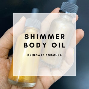 DIY Shimmer Oil Recipe No Settling ! | Astarie Apothecary, Body Shimmer, Shimmer OIl, Suspended Shimmer Oil