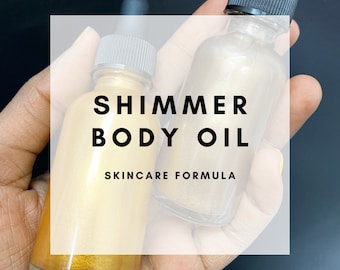 DIY Shimmer Oil Recipe No Settling ! | Astarie Apothecary, Body Shimmer, Shimmer OIl, Suspended Shimmer Oil