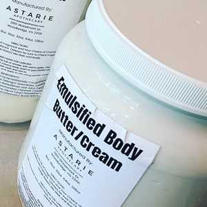 Emulsified Body Butter Bulk, Body Cream, Cocoa Butter, Shea Butter, Body Butter,
