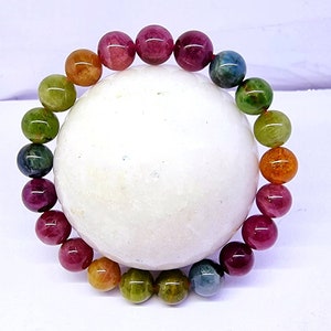 AAA-kwaliteit natuurlijke toermalijn 8 mm 10 mm 12 mm kralenarmband