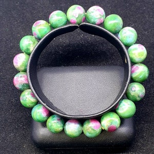 Natural Ruby zoisite 10mm Beads bracelets AAA Quality from TANZANIA