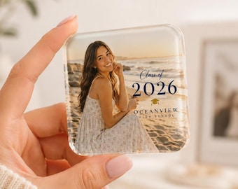 Individuell gestalteter Fotomagnet, personalisiertes Acryl-Erinnerungsstück für besondere Anlässe