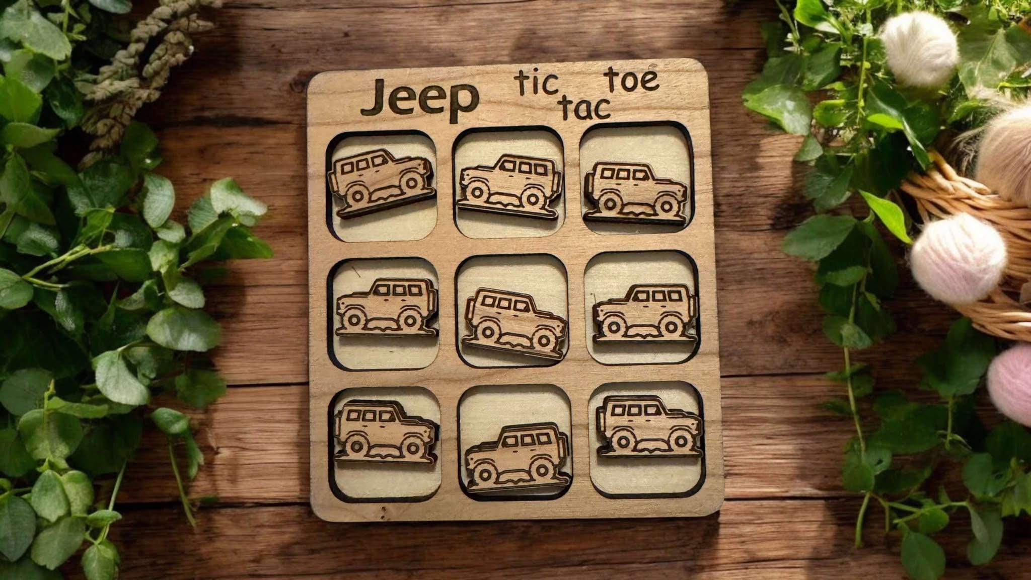 Truck Tic Tac Toe : jeu de voyage avec sac en organza