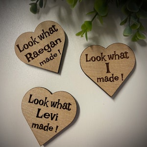 Look what I made customize magnet wood laser engraved