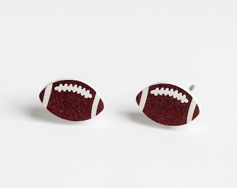 フットボールスタッドピアス、試合観戦用ジュエリー、軽量スポーツ、低刺激性、チームスピリット、ファンギフト
