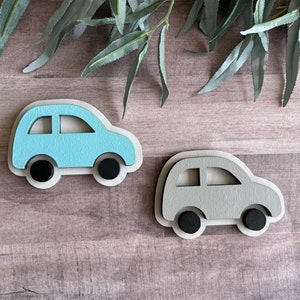Chambre de chambre à coucher voiture 3d bois mur art décor automobile garçons chambre fils enfant salle de jeux