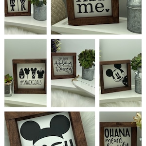 Disney Mickey Mouse mini wood sign
