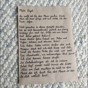 Handgeschriebener Liebesbrief