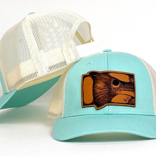 Redfish Trucker Hat Genuine Leather 