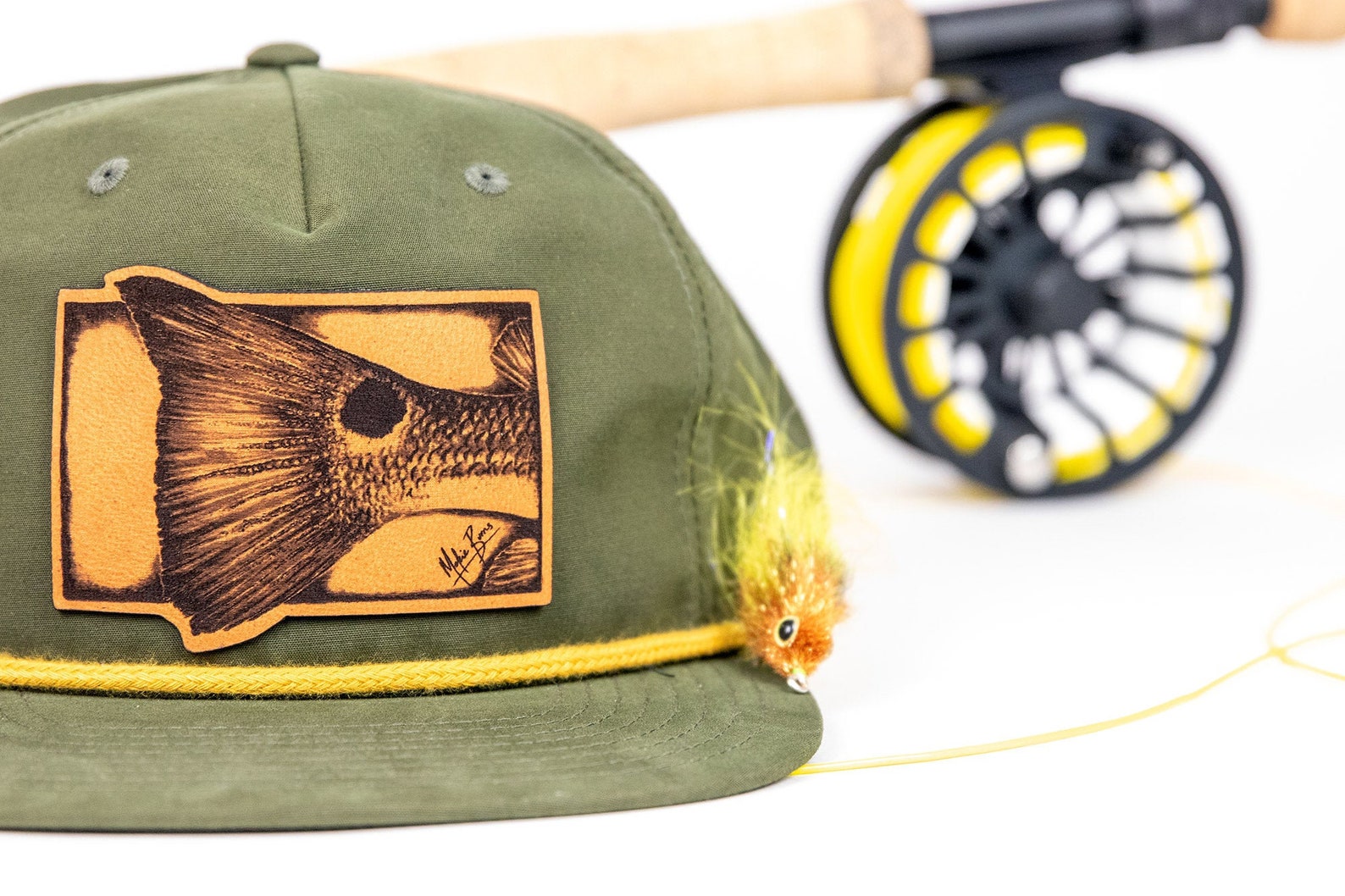 Redfish Captain's Rope Hat Leather Patch fishing gifts Etsy