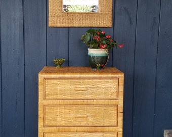 Wicker Dresser Etsy