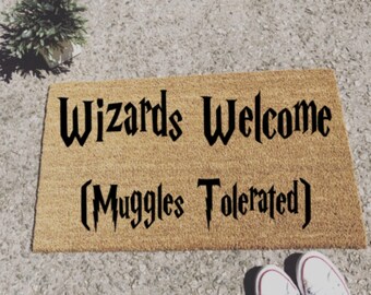 PRINTABLE 8x10 Harry Potter Wizards Welcome Muggles Tolerated
