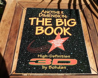 Otra dimensión, El Gran Libro, libro de estereogramas, visión 3D, ilusión óptica, imágenes 3D, Libro vintage 1994, coleccionista, carteles coleccionables