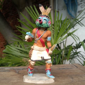 Indian, Indian figurine, Vintage Collectible Figurine By Castagna, Indian Rain dancer From 1993